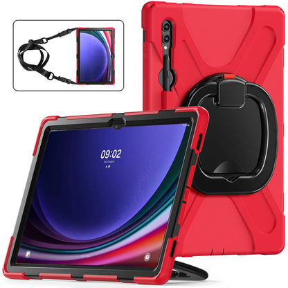 Pirate Box Galaxy Tab S9 Ultra Case Hook Stand Rotating Hand Holder Shoulder Strap