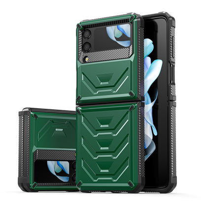 Mech King Galaxy Z Flip5 Case Full-Body Rugged Protection Mul-angele Kicktand