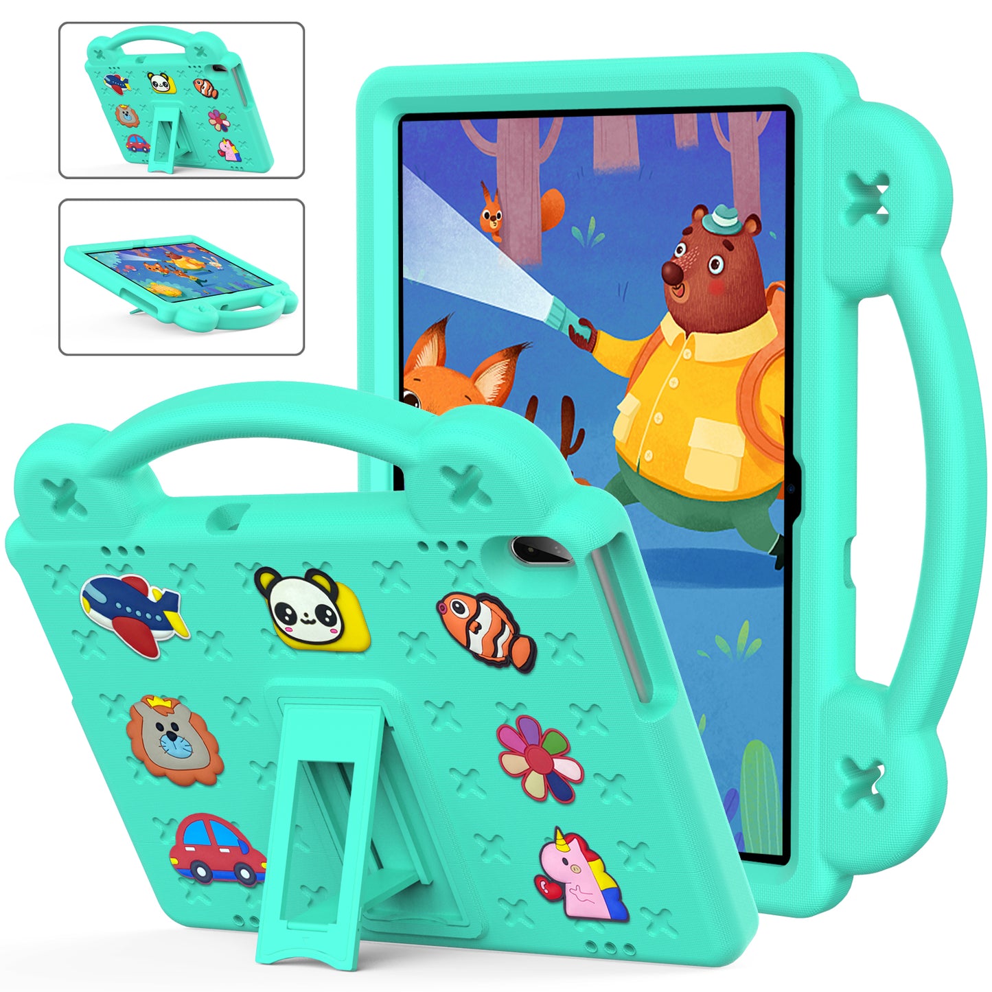 Berenstain Bear Lenovo Tab M8 2021 EVA Case Children's Cartoon Flat Kickstand