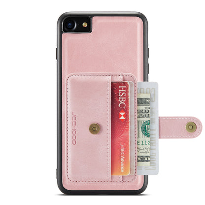 Magnetic Detachable Card Holder iPhone 7 Leather Cover RFID Back Kickstand