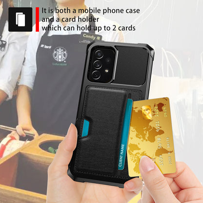 Car Magnetism Galaxy A04 TPU Cover with Leather Card Holder Slim