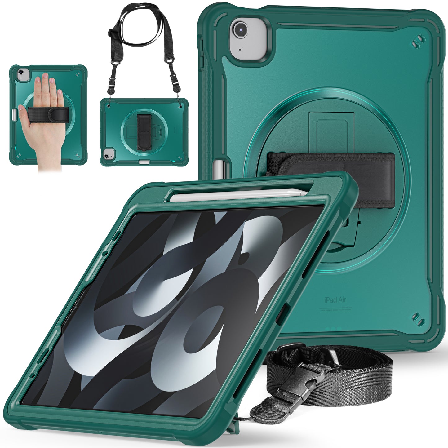 Popeye iPad Pro 11 (2020) Case Matte Frosted 360 Rotating Hand Shoulder Strap Unique