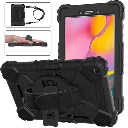 Rugged Rotating Galaxy Tab A 8.0 (2019) Shockproof Case Shoulder Strap Hand