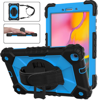 Rugged Rotating Galaxy Tab A 8.0 (2019) Shockproof Case Shoulder Strap Hand