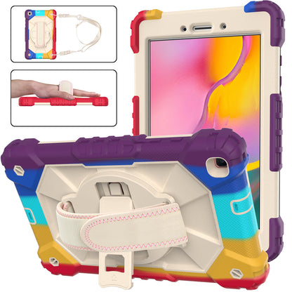 Rugged Rotating Galaxy Tab A 8.0 (2019) Shockproof Case Shoulder Strap Hand