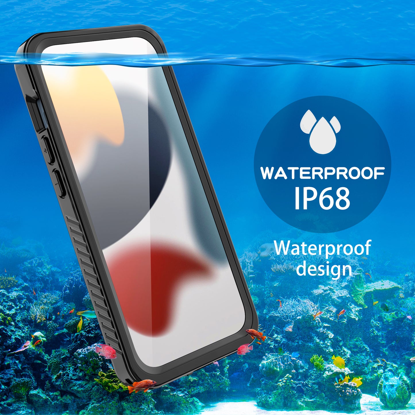 Twill Swimming IP68 iPhone 15 Pro Max Waterproof Case Bumper Combo Armor Protection