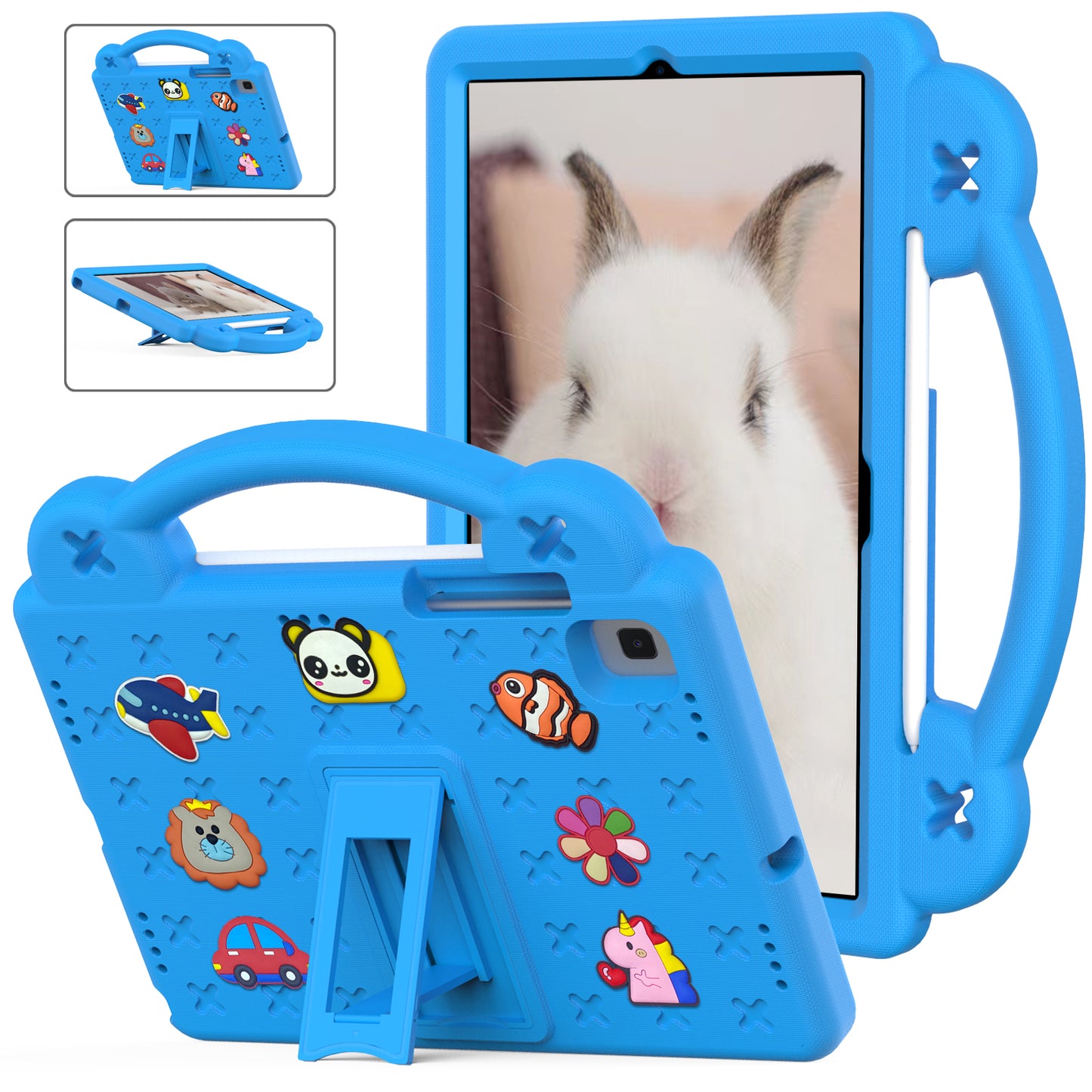 Berenstain Bear Galaxy Tab A7 EVA Case Children's Cartoon Flat Kickstand DIY