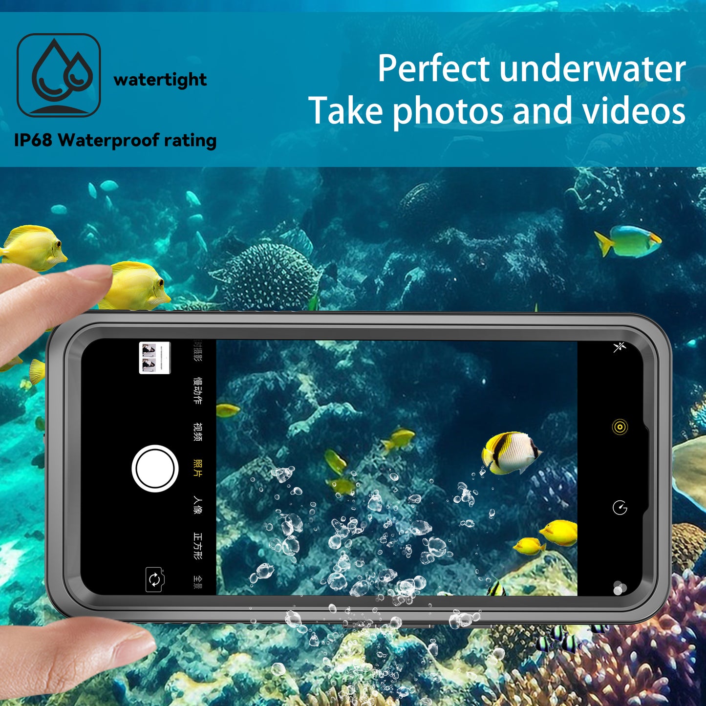 Twill Swimming IP68 Google Pixel 8 Pro Waterproof Case Bumper Combo Armor Protection