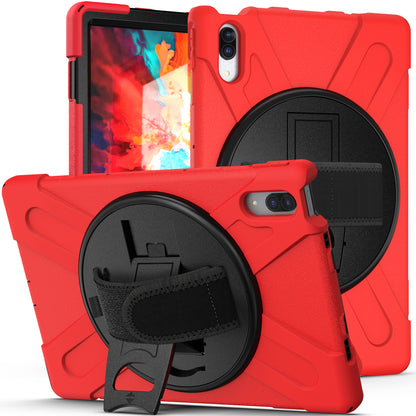 Pirate King Lenovo Tab P11 Pro (2021) Case 360 Rotating Stand Holder Shoulder Strap