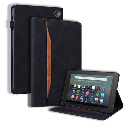 Business Stitching New Kindle (2022) Leather Case Homochromatic Retro Wallet