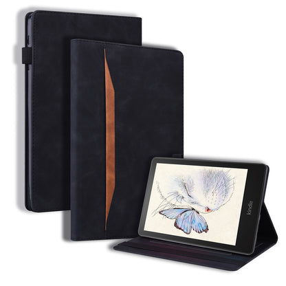 Business Stitching Kindle Paperwhite (2021) Leather Case Retro Wallet Stand