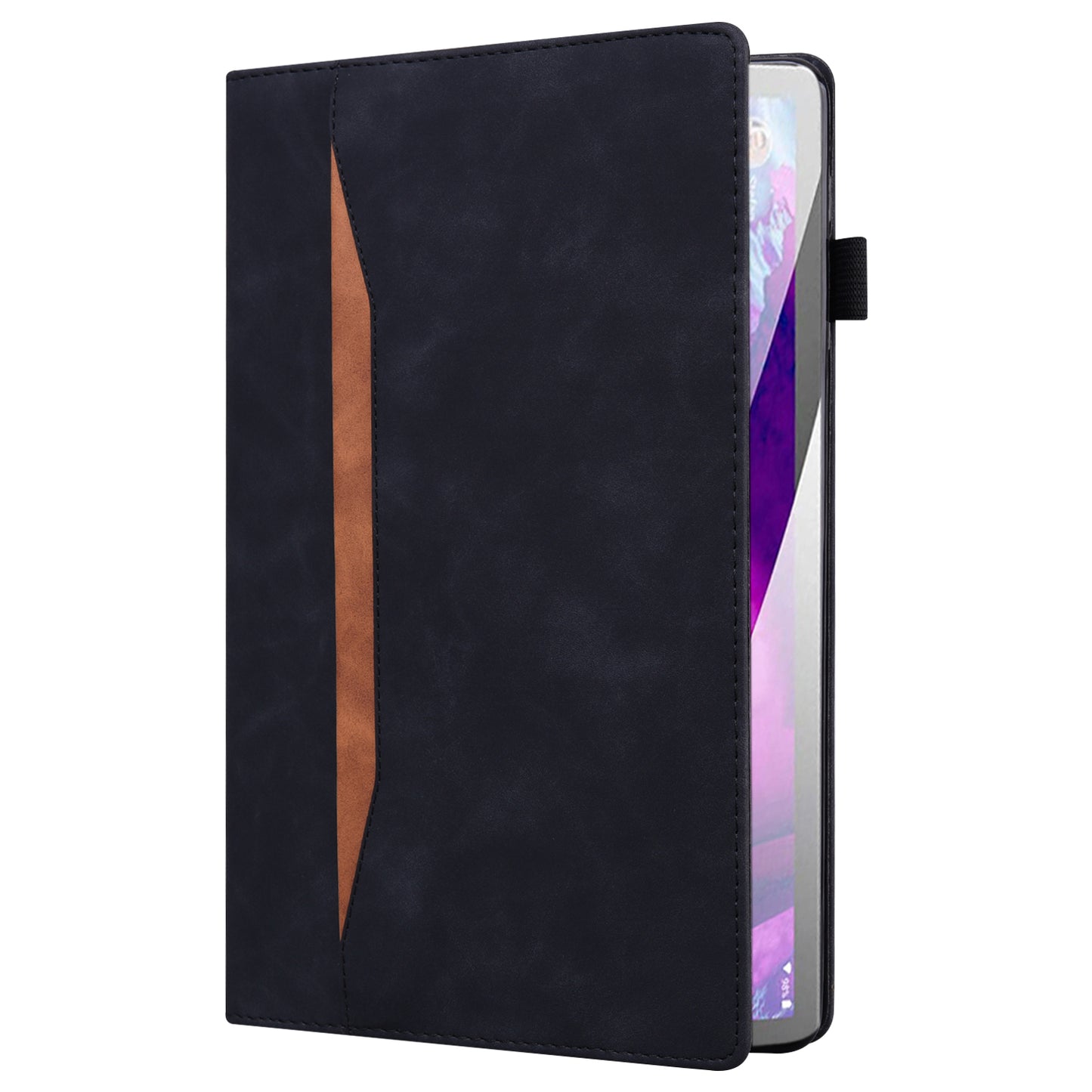 Business Stitching iPad Air 5 Leather Case Homochromatic Retro Wallet Stand