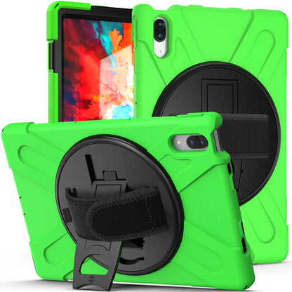 Pirate King Lenovo Tab P11 Pro (2021) Case 360 Rotating Stand Holder Shoulder Strap