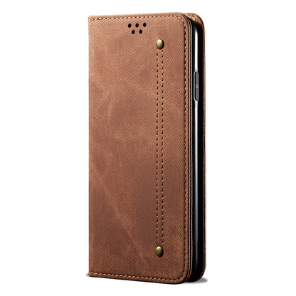 Retro Demin Galaxy A31 Leather Case Frosted TPU Shell Magnetic Wallet Stand