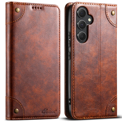 Baroque Galaxy A04e Leather Case Magtic Flip Wallet Stand Business RFID