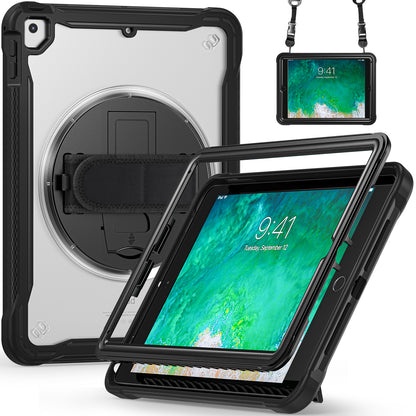 Popeye iPad Pro 9.7 Case Matte Frosted 360 Rotating Hand Shoulder Strap Unique