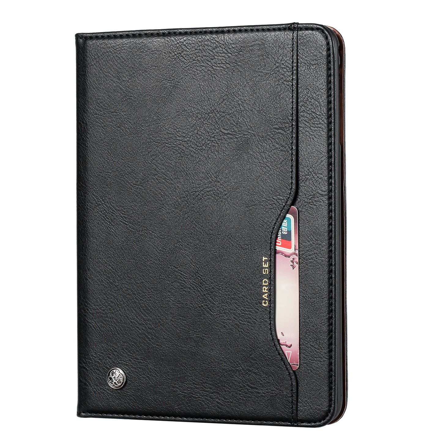 Classical Knead Galaxy Tab A8 Leather Case Flip Stand Wallet with Notes Pocket