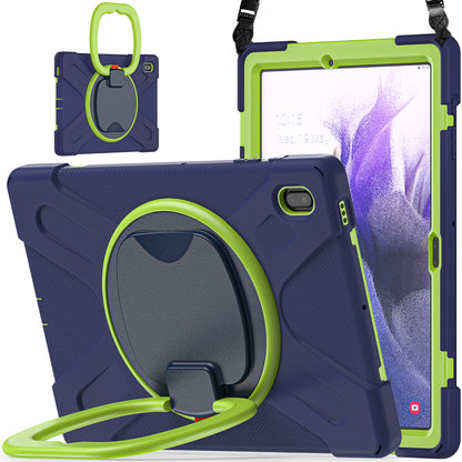 Pirate Box Galaxy Tab S7+ Case Hook Stand Rotating Hand Holder Shoulder Strap