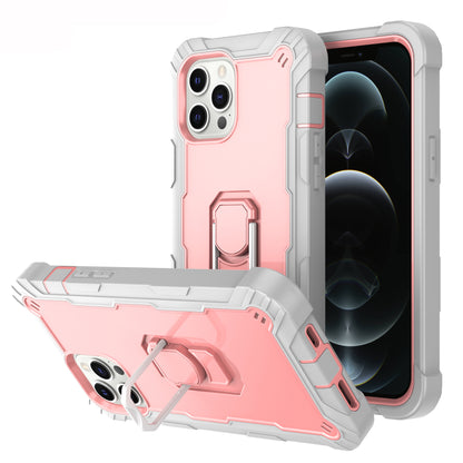 Ring Holder Kickstand iPhone 12 Pro Max Shockroof Case All Round Protection Military