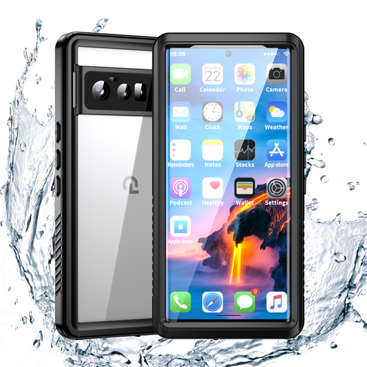 Twill Swimming IP68 Google Pixel 6 Pro Waterproof Case Bumper Combo Armor Protection