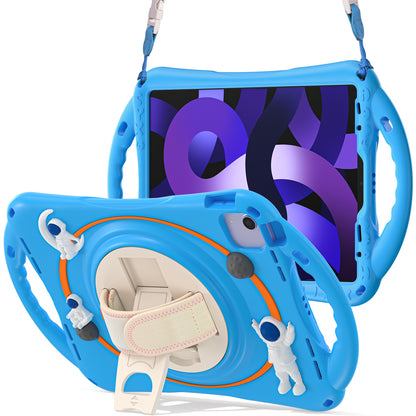 Spaceman iPad Pro 11 (2018) Case 360 Rotating Hand Strap Removable Shoulder Strap