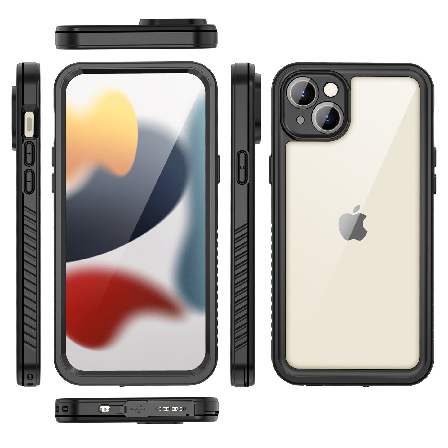 Twill Swimming IP68 iPhone 15 Plus Waterproof Case Bumper Combo Armor Protection