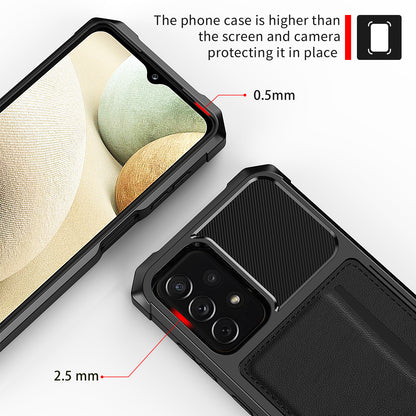 Car Magnetism Galaxy A04 TPU Cover with Leather Card Holder Slim