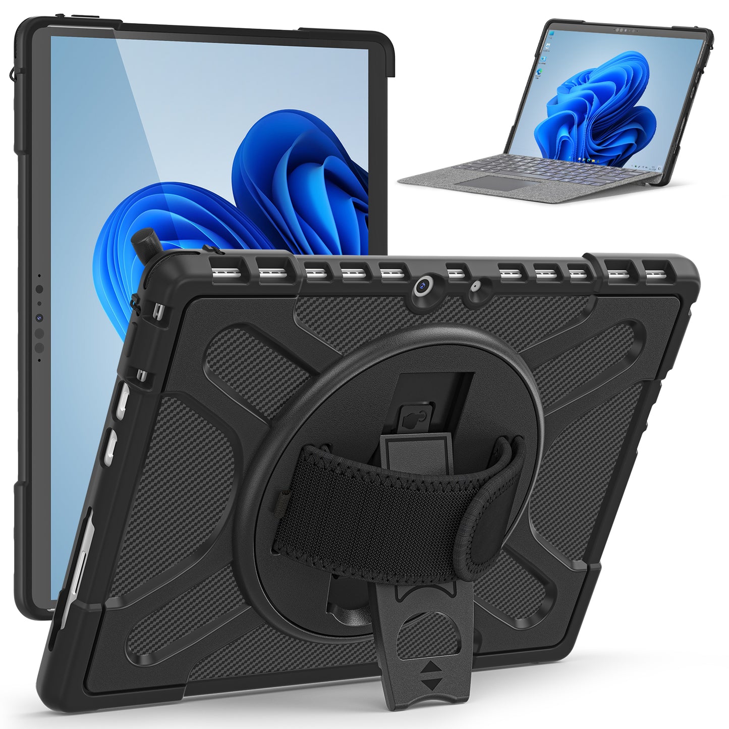 Jacket Beer Microsoft Surface Pro 8 Case Light Textur Multi Angle Protection Stable Stand