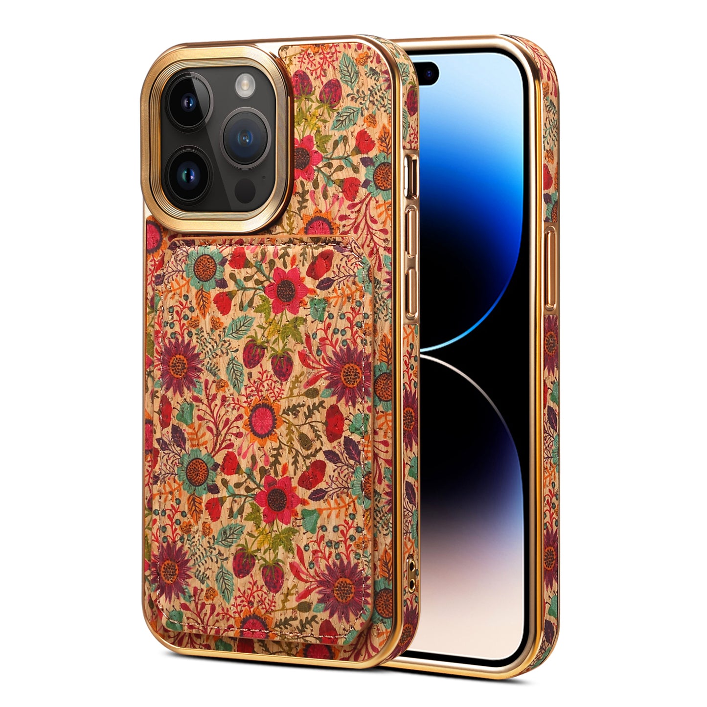 Moslem Flowers Wood iPhone 12 Pro Max Transformers Cover Verticle Horizontal Kickstand