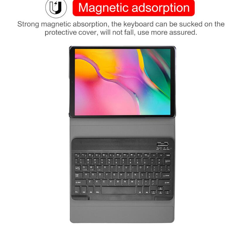 Classical Book Samsung Galaxy Tab A 8.0 (2019) Keyboard Case Stand Magnetic