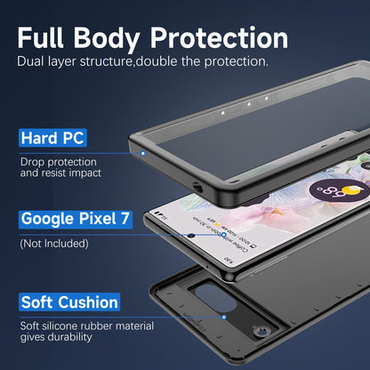 Twill Swimming IP68 Google Pixel 7 Waterproof Case Bumper Combo Armor Protection