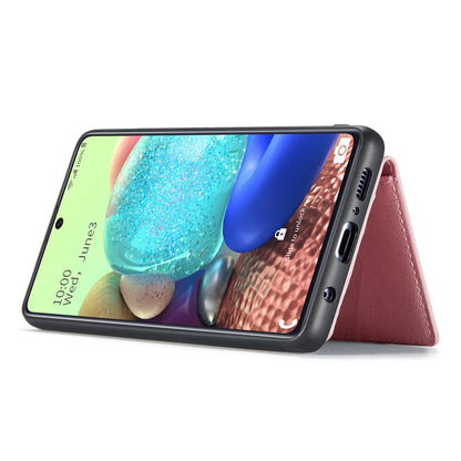 Magnetic Detachable Card Bag Galaxy A71 Leather Cover RFID Flip Stand