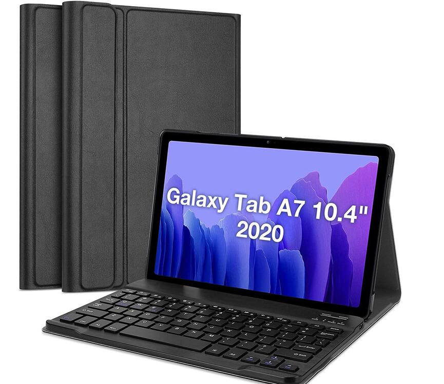 Classical Book Samsung Galaxy Tab A7 Keyboard Case Stand Magnetic Detachable