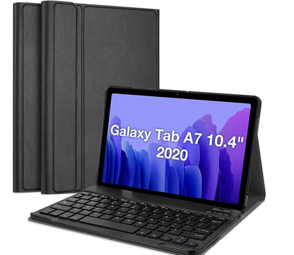 Classical Book Samsung Galaxy Tab A7 Keyboard Case Stand Magnetic Detachable