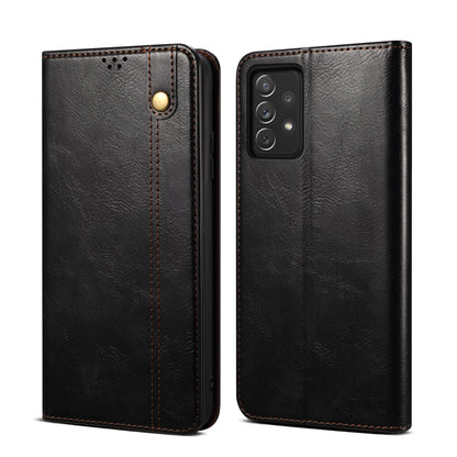 Oil Wax Leather Galaxy A70s Case Magnetic Wallet Stand Slim Classical