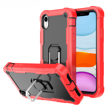 Ring Holder Kickstand iPhone XR Shockroof Case All Round Protection Military