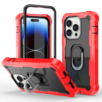 Ring Holder Kickstand iPhone 14 Pro Shockroof Case All Round Protection Military