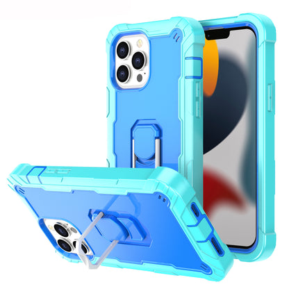 Ring Holder Kickstand iPhone 13 Pro Max Shockroof Case All Round Protection Military