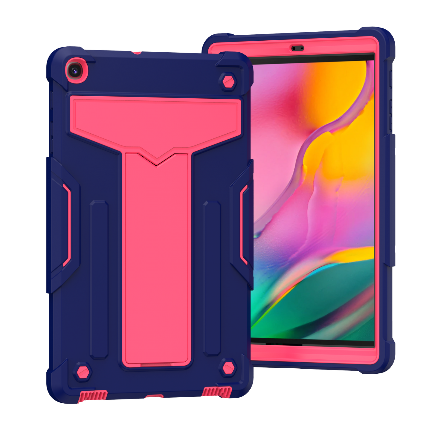 Hit-Color Shark Galaxy Tab A 10.1 (2019) Shockproof Case Heavy Duty Kids Safety