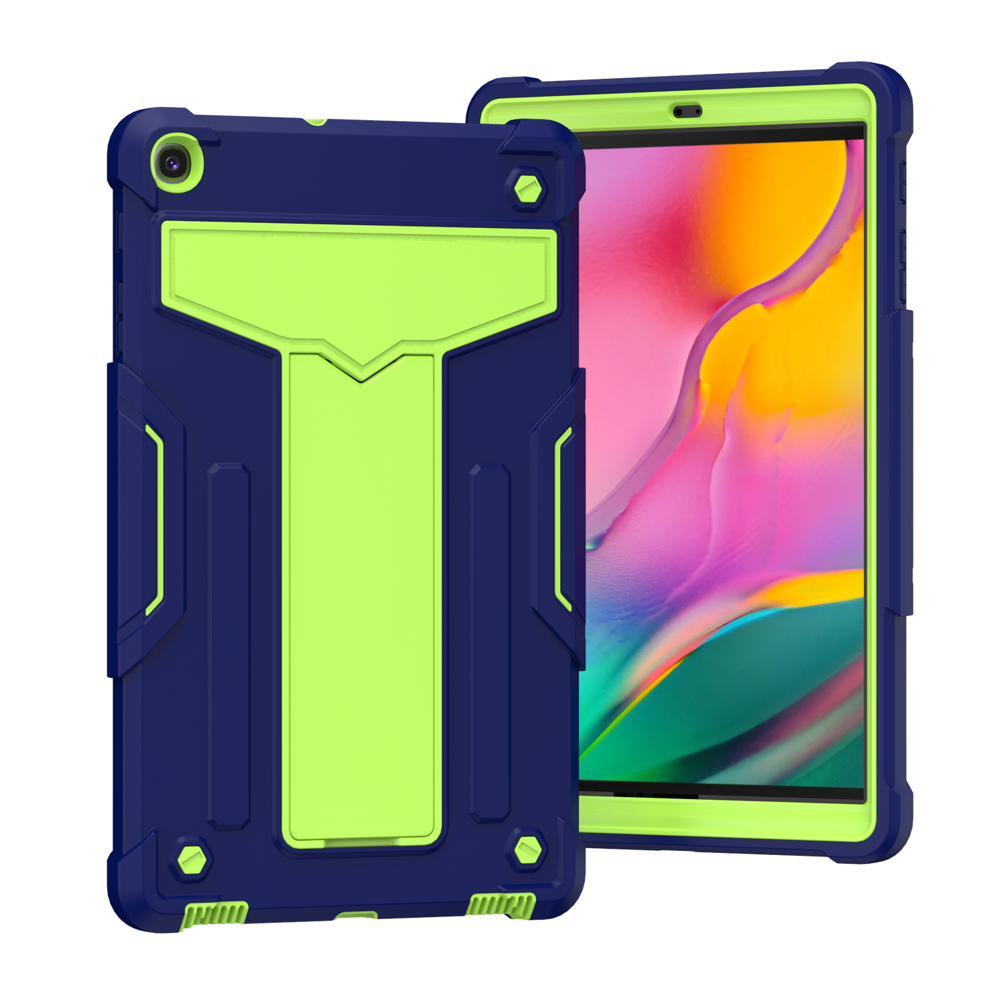 Hit-Color Shark Galaxy Tab A 10.1 (2019) Shockproof Case Heavy Duty Kids Safety