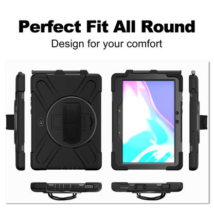 Pirate King Galaxy Tab Active4 Pro Case 360 Rotating Stand Hand Holder Shoulder Strap