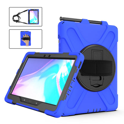 Pirate King Galaxy Tab Active4 Pro Case 360 Rotating Stand Hand Holder Shoulder Strap