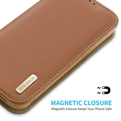 Hivo Magnetic Apple iPhone 15 Plus Leather Case RFID Card Slots Magnetic Stand