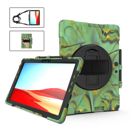 Pirate King Microsoft Surface Go 2 Case 360 Rotating Stand Holder Shoulder Strap