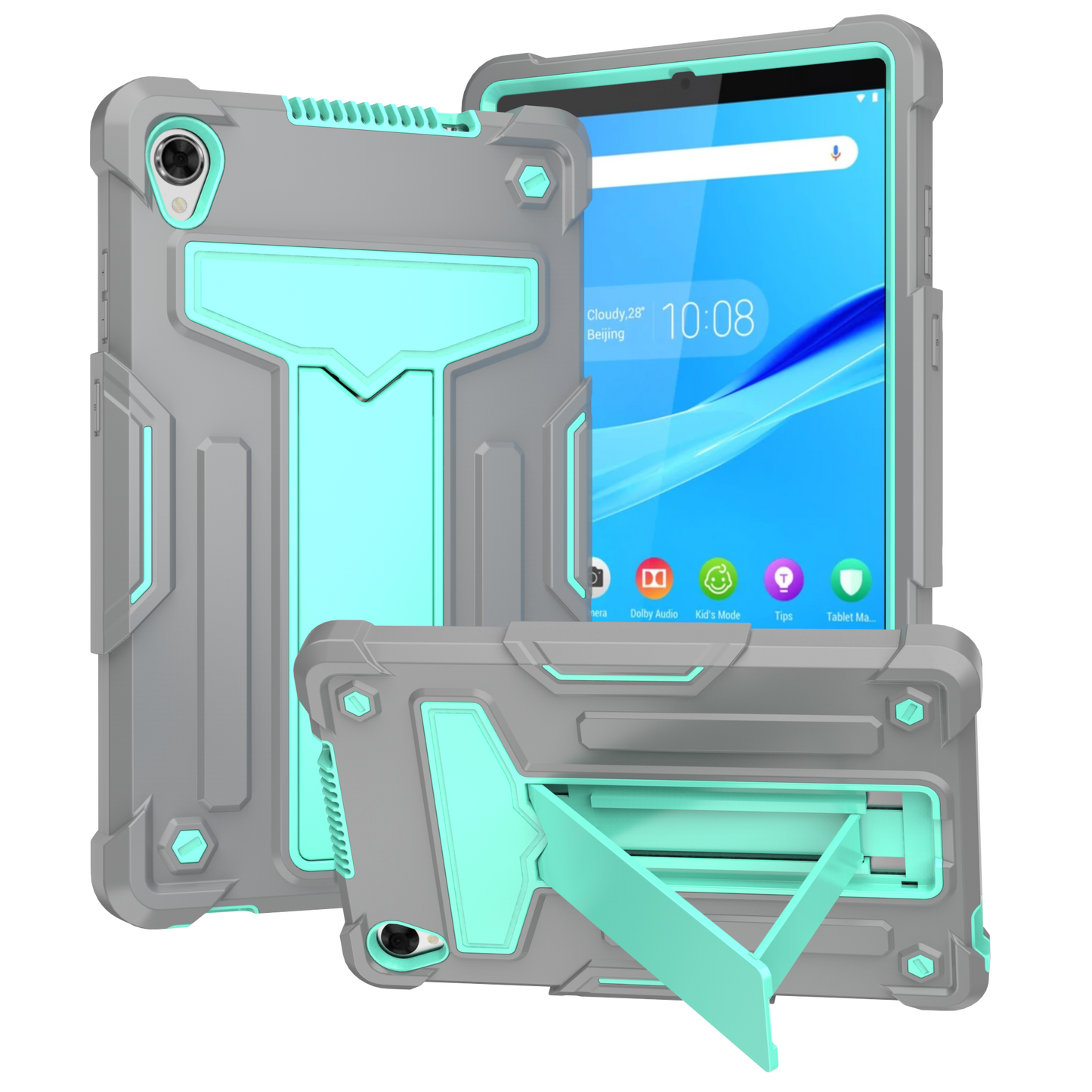 Hit-Color Shark Lenovo Tab M8 (2019) Shockproof Case Heavy Duty Kids Safety