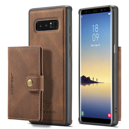 Magnetic Detachable Card Bag Galaxy Note8 Leather Cover RFID Flip Stand