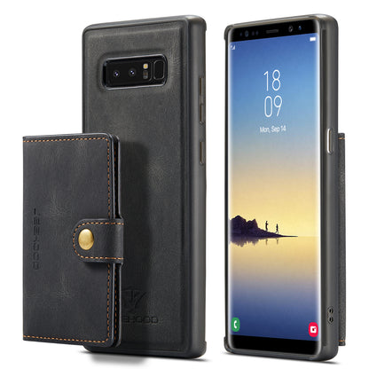 Magnetic Detachable Card Bag Galaxy Note8 Leather Cover RFID Flip Stand