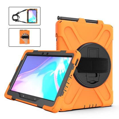 Pirate King Galaxy Tab Active4 Pro Case 360 Rotating Stand Hand Holder Shoulder Strap