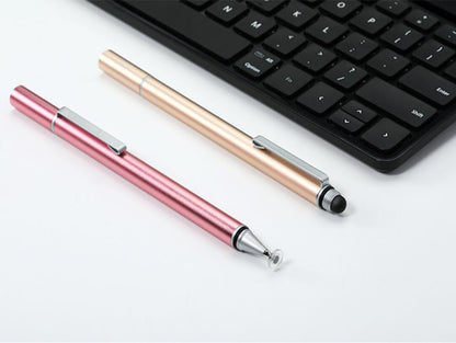 Phone Tablet Universal Capacitive Screen Touch Pen Portable Disc Dual Rubber Tip Stylus