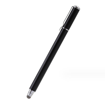 Dual Cloth Tip Phone Tablet Touch Pen Capacitive Screen Drawing Stylus with Clip